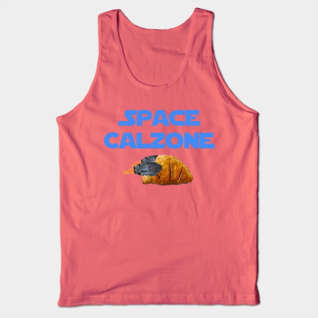 Space Calzone Tank Top by pizzwizzler